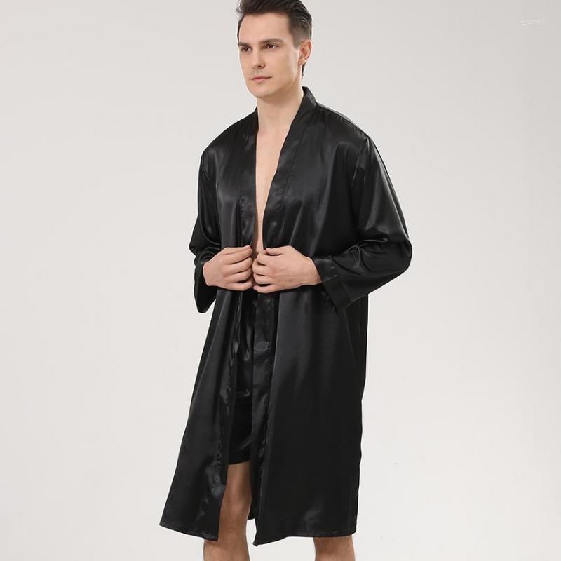 Men' Sleepwear 2PCS Robe&Shorts Casual Men Home Clothing Intimate Lingerie Long Sleeve Sleep Set Satin Homewear Nightwear Black Pyjamas
Men' Sleepwear 2PCS Robe&Shorts Casual Men Home Clothing Intimate Lingerie Long Sleeve Sleep Set Satin Homewear Nightwear Black Pyjamas