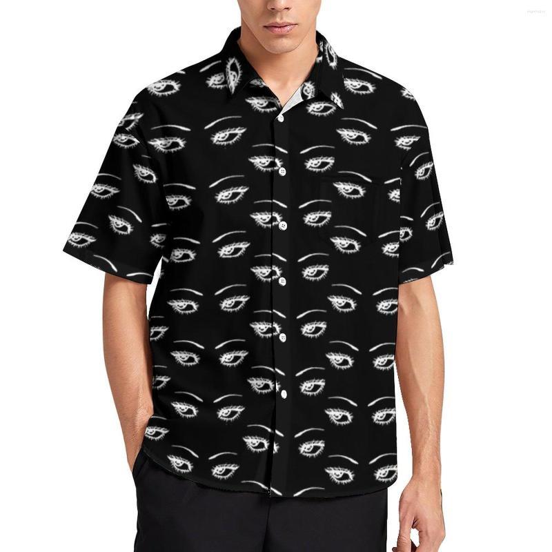 Men's Casual Shirts Japanese Anime Summer Shirt Cartoon Eyes Print Male Vintage Blouses Short Sleeves, Style-12
Men's Casual Shirts Japanese Anime Summer Shirt Cartoon Eyes Print Male Vintage Blouses Short Sleeves, Style-12