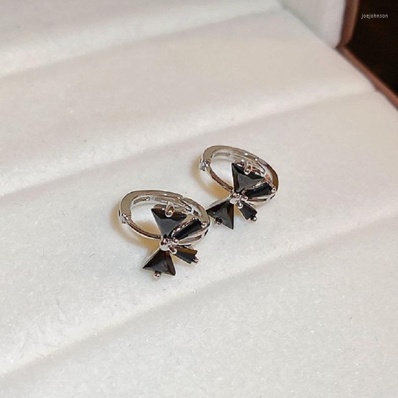 Hoop Earrings Lovelink Elegant Black Crystal Bow Set Korean Style Silver Color Round Metal Women Girls Party Jewelry 
Hoop Earrings Lovelink Elegant Black Crystal Bow Set Korean Style Silver Color Round Metal Women Girls Party Jewelry