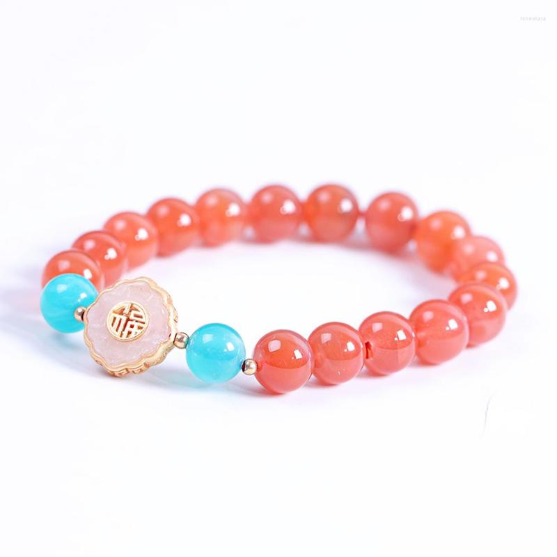 Strand High Quality Natural Stone Red Agates Beads Bracelet Fashion Beaded Charm Yoga Healing Energy Bracelets Jewelry
Strand High Quality Natural Stone Red Agates Beads Bracelet Fashion Beaded Charm Yoga Healing Energy Bracelets Jewelry