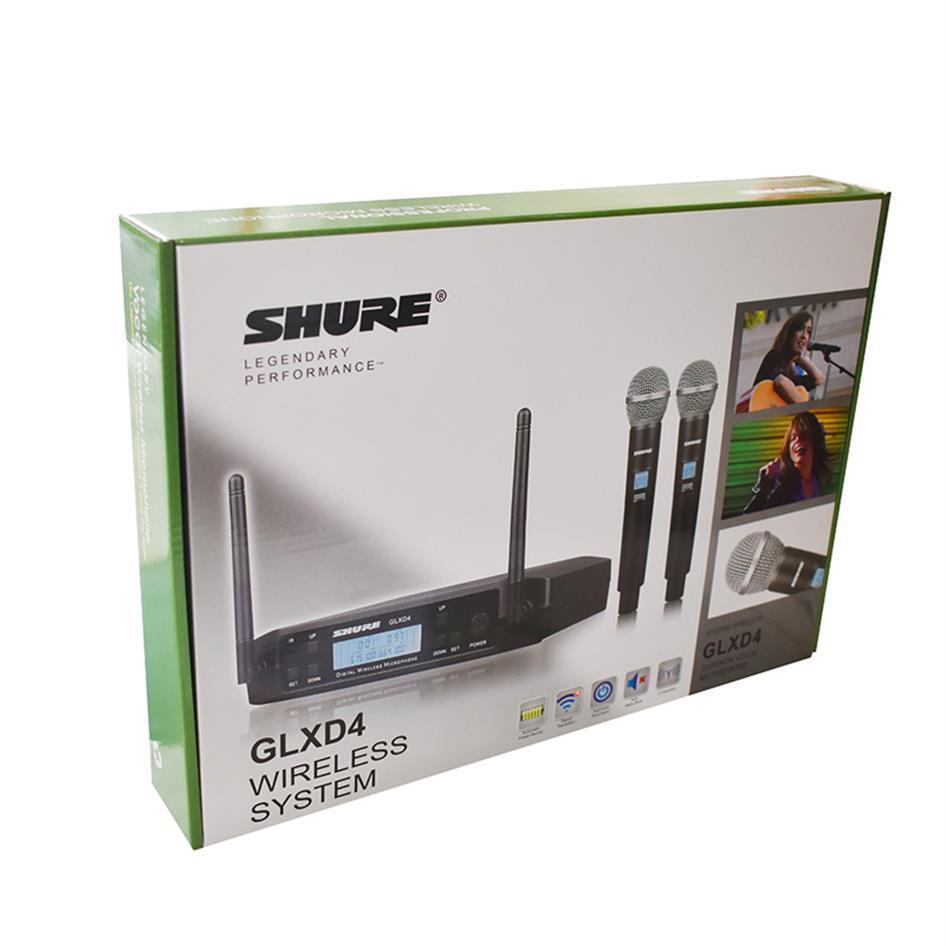 Microphones Microphone Wireless GLXD4 Professional System UHF Dynamic Mic 80M Party Stage Singing Speech Handheld Microphones for Shure 221115