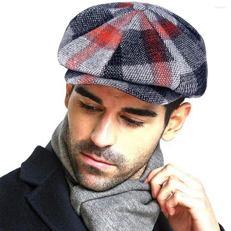 Berets Wool Sboy Caps Men Women Vintage Tweed Octagonal British Style Male Plaid Patchwork Beret Hat Flat Ivy Cabbie Cap, Red plaid
Berets Wool Sboy Caps Men Women Vintage Tweed Octagonal British Style Male Plaid Patchwork Beret Hat Flat Ivy Cabbie Cap, Red plaid