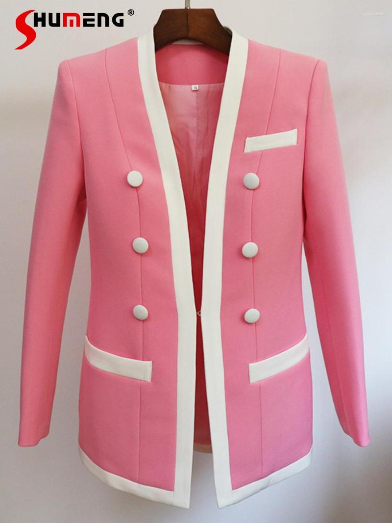 Women' Suits Fashion Handsome Women' Blazers Jacket For Women 2022 Classic Double Breasted Color Matching Slim Fit Collarless Suit, Green
Women' Suits Fashion Handsome Women' Blazers Jacket For Women 2022 Classic Double Breasted Color Matching Slim Fit Collarless Suit, Green