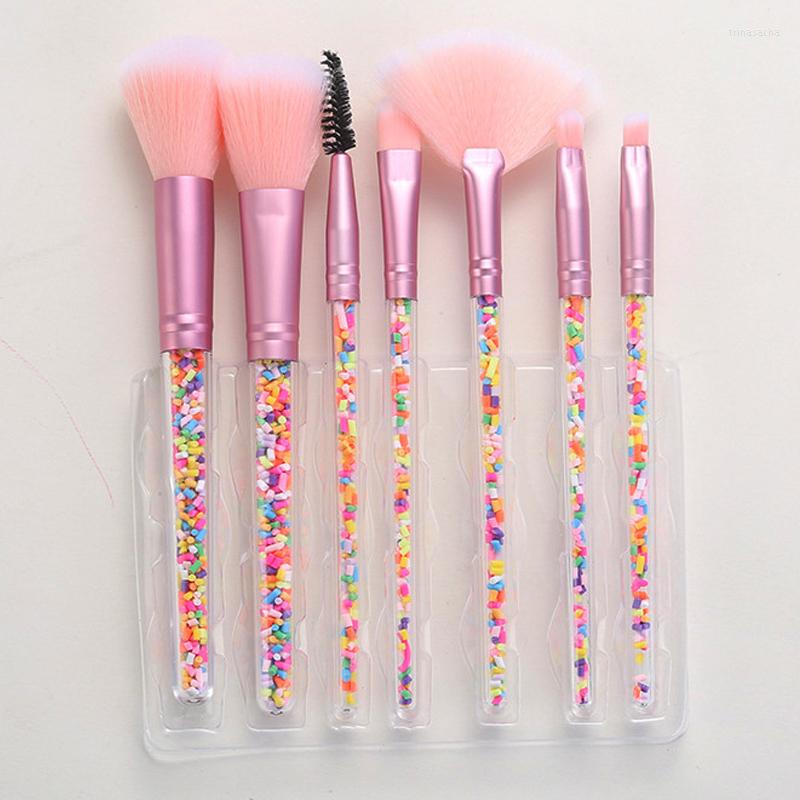Makeup Brushes 7pcs Set Diamond Candy Love Glitter Handle Crystal Foundation Blush Face Powder Eye Shadow Brush Pincel Maquiagem
Makeup Brushes 7pcs Set Diamond Candy Love Glitter Handle Crystal Foundation Blush Face Powder Eye Shadow Brush Pincel Maquiagem