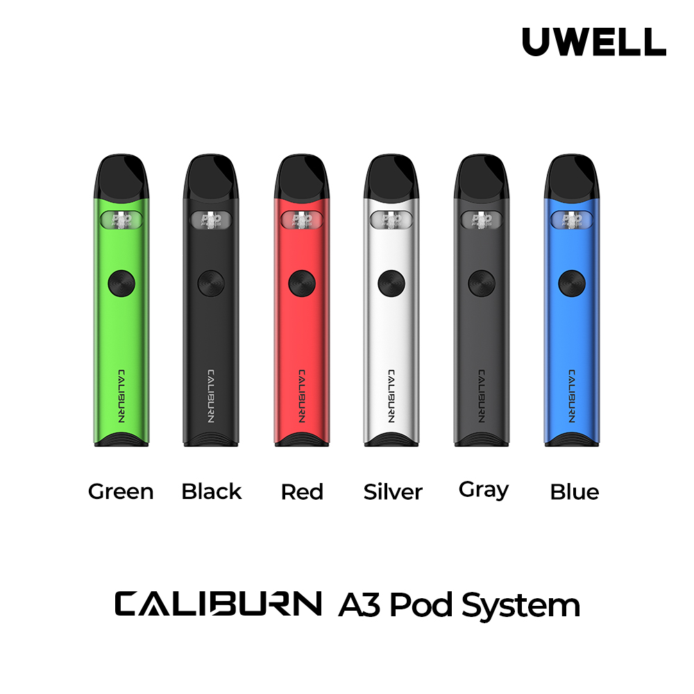 Uwell Caliburn A3 Pod System Kit 13w 520mAh Battery 2ml Top Filling Electronic Cigarette Vaporizer 15 mins Fast Charging Authentic, Multi=leave us message
Uwell Caliburn A3 Pod System Kit 13w 520mAh Battery 2ml Top Filling Electronic Cigarette Vaporizer 15 mins Fast Charging Authentic, Multi=leave us message