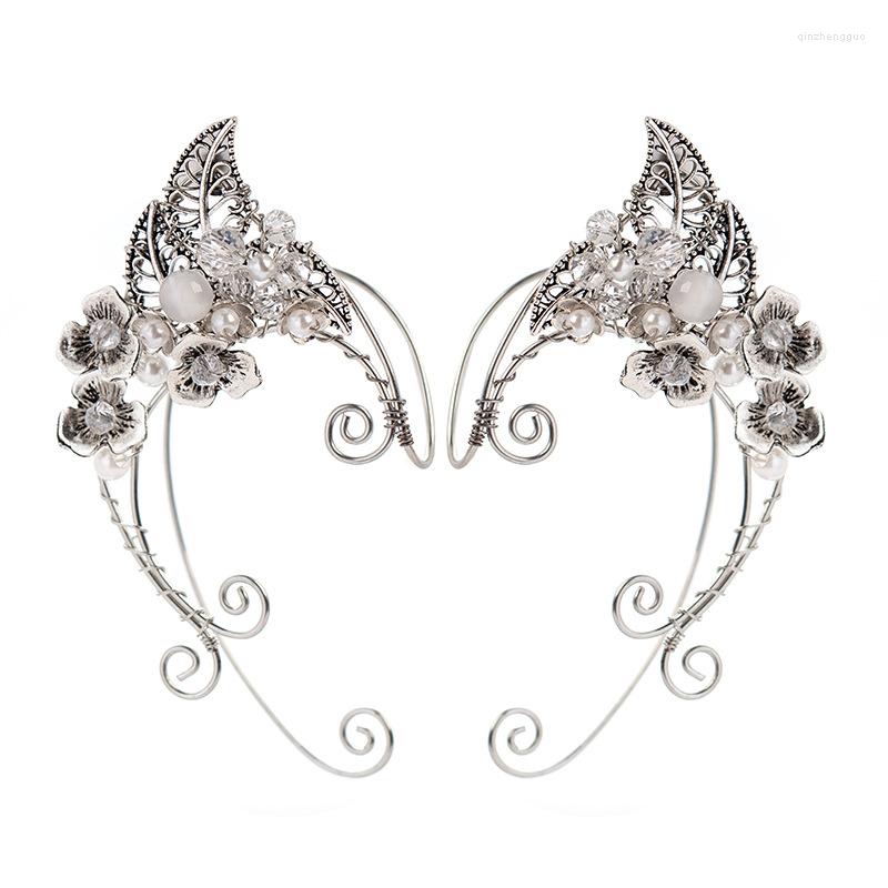 Backs Earrings Winding Elf Ear Cuffs With Leaves And Flower Clips Wing Sleeve Without Perforation Wedding Earcuff Jewelry
Backs Earrings Winding Elf Ear Cuffs With Leaves And Flower Clips Wing Sleeve Without Perforation Wedding Earcuff Jewelry