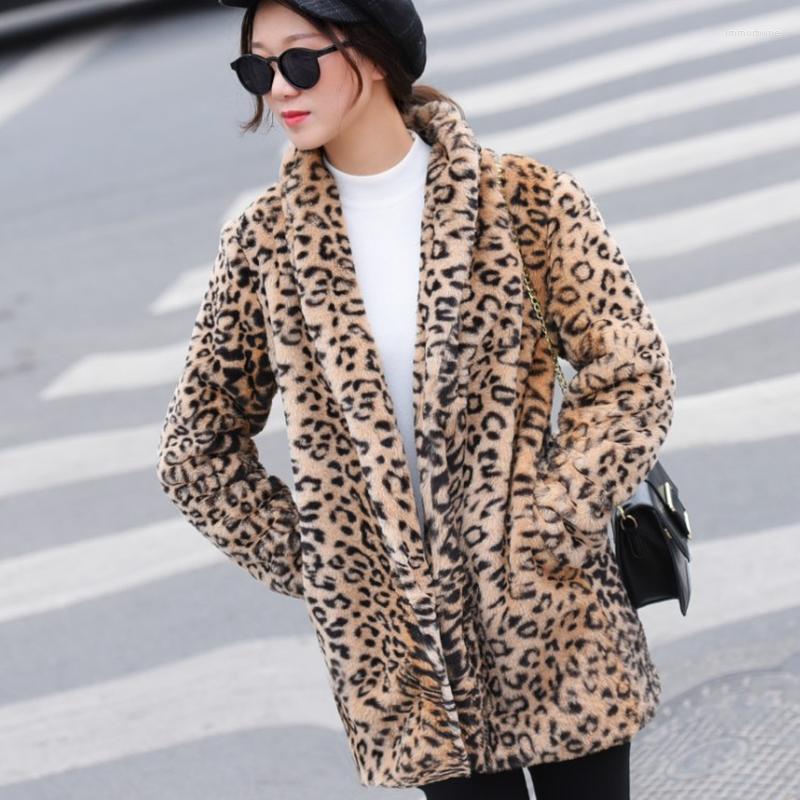 Women' Fur Women Korean Coat Faux Leopard Print Long Jacket Autumn Winter 2023 Coats Women' Jackets Leopardo Mujer KJ292
Women' Fur Women Korean Coat Faux Leopard Print Long Jacket Autumn Winter 2023 Coats Women' Jackets Leopardo Mujer KJ292