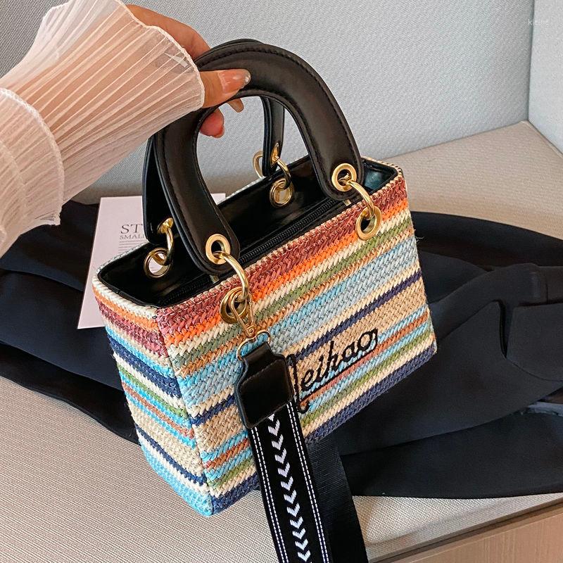 Evening Bags Summer 2022 Women Straw Woven Bucket Females Multicolor Design Rattan Handbags Adjustable Ladies Shoulder Messenger Bag, Khaki
Evening Bags Summer 2022 Women Straw Woven Bucket Females Multicolor Design Rattan Handbags Adjustable Ladies Shoulder Messenger Bag, Khaki