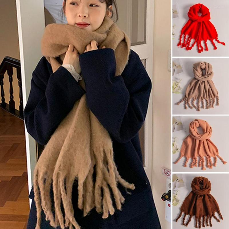 Scarves Autumn Winter Women Shawl Braided Tassels Solid Color Fluffy Faux Cashmere Korean Style Windproof Thermal Scarf Wrap Streetwear
Scarves Autumn Winter Women Shawl Braided Tassels Solid Color Fluffy Faux Cashmere Korean Style Windproof Thermal Scarf Wrap Streetwear