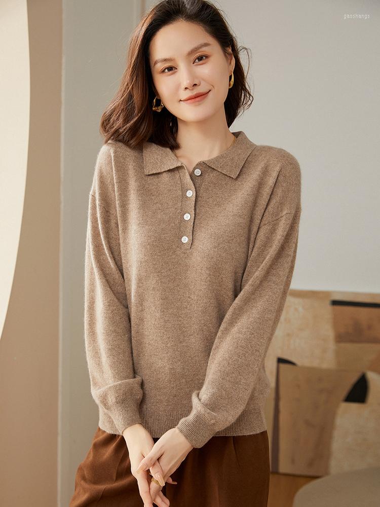 Women' Sweaters Cashmere Ladies POLO Collar Pullover 22 Autumn/Winter Tops Slim Fit Knit Bottoming Shirts Fashion Lightweight And Warm, White
Women' Sweaters Cashmere Ladies POLO Collar Pullover 22 Autumn/Winter Tops Slim Fit Knit Bottoming Shirts Fashion Lightweight And Warm, White