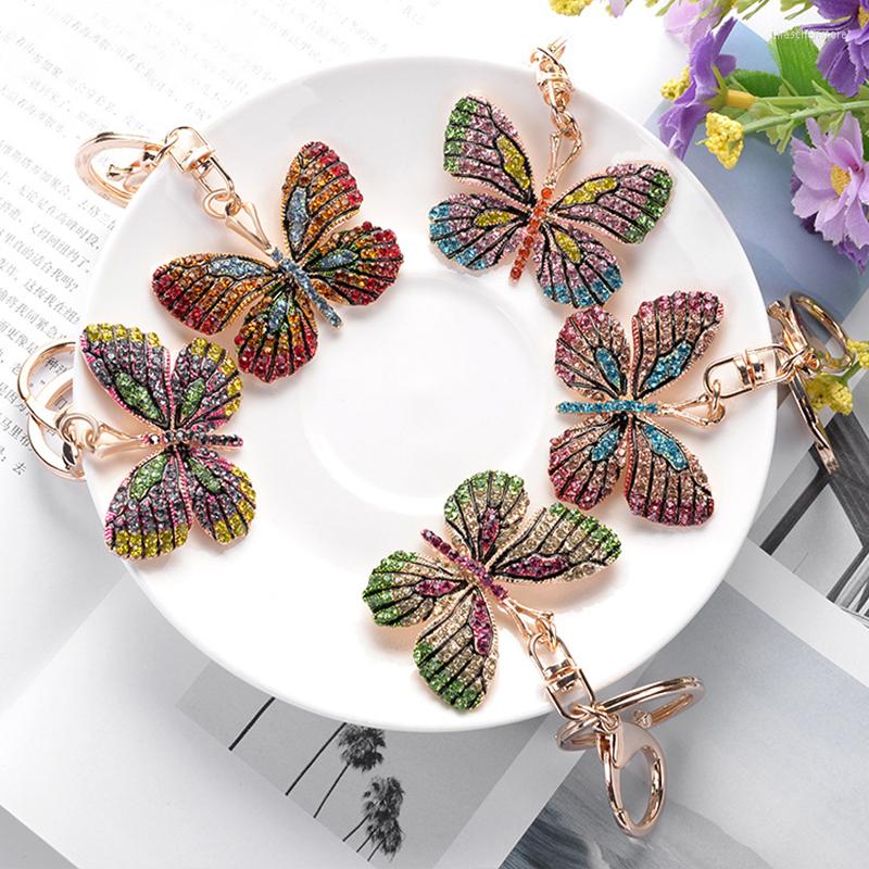 Keychains Exquisite Crystal Butterfly Alloy Keychain Car Key Holder Bag Charm Accessories Gift Trinket Women Friend Keyring Fine Jewelry
Keychains Exquisite Crystal Butterfly Alloy Keychain Car Key Holder Bag Charm Accessories Gift Trinket Women Friend Keyring Fine Jewelry