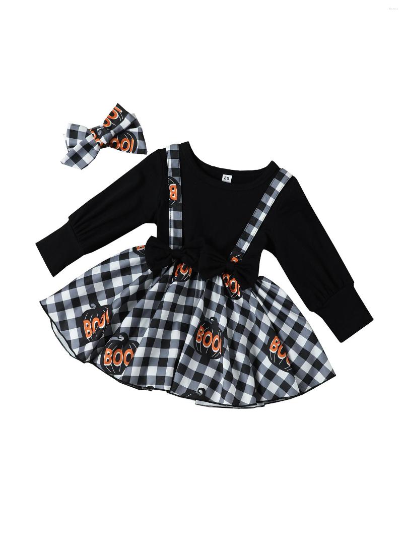 Girl Dresses Baby Halloween Suspender Dress Long Sleeve Pumpkin Boo Tutu Romper Plaid Skirt Set Headband 1st Outfit, Black
Girl Dresses Baby Halloween Suspender Dress Long Sleeve Pumpkin Boo Tutu Romper Plaid Skirt Set Headband 1st Outfit, Black