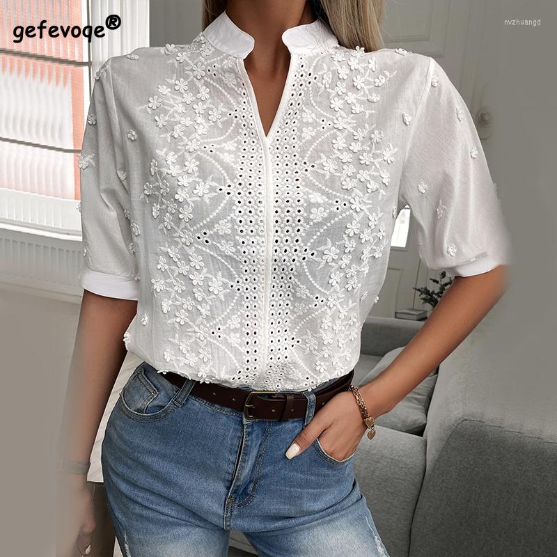 Women's Blouses White Hollow Out Embroidery Lace V-neck Short Sleeve Fashion Loose Causal Office Lady Solid Color Women's Clothing, Wjj121-orange
Women's Blouses White Hollow Out Embroidery Lace V-neck Short Sleeve Fashion Loose Causal Office Lady Solid Color Women's Clothing, Wjj121-orange