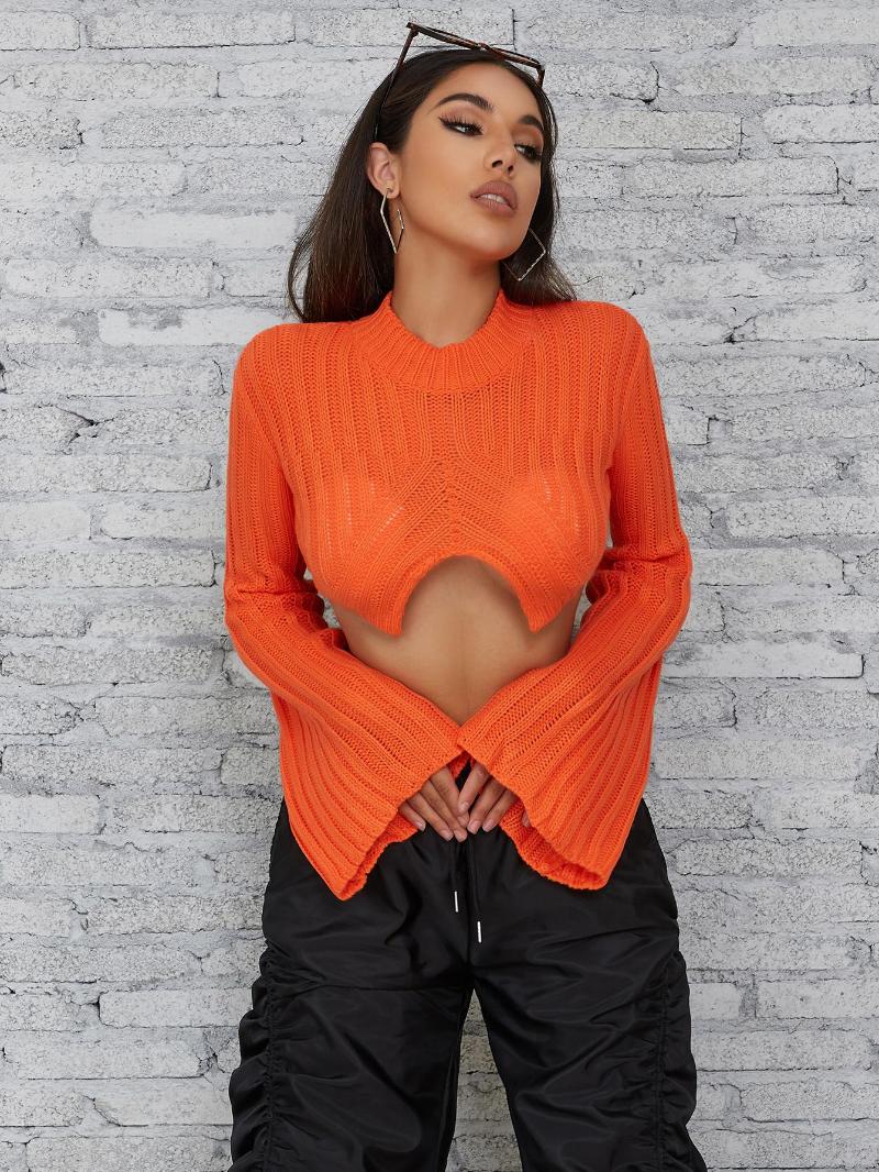 Women' Sweaters InGrily 2022 Knit Fall Winter Sweater Solid Women Casual Long Sleeve O-Neck Classic Skinny Bare Midriff Female Wild, Orange
Women' Sweaters InGrily 2022 Knit Fall Winter Sweater Solid Women Casual Long Sleeve O-Neck Classic Skinny Bare Midriff Female Wild, Orange