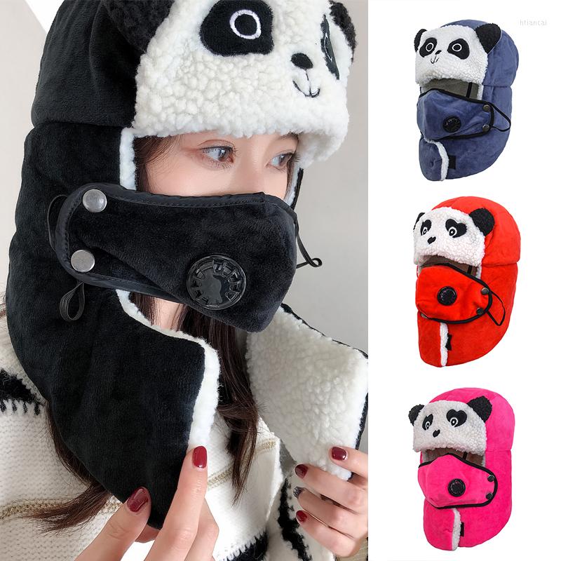 Berets DT068 Russia Hat Panda Carton Windproof Winter Bomber Hats Warm Lamb Earflap Trapper Snow Ushanka Caps, Black
Berets DT068 Russia Hat Panda Carton Windproof Winter Bomber Hats Warm Lamb Earflap Trapper Snow Ushanka Caps, Black