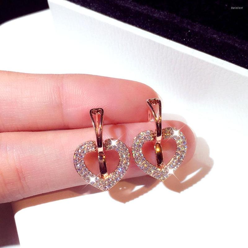 Backs Earrings Korean Fashion Exquisite Luxury Top Quality CZ Wedding Party Flash Rhinestone Heart Rometry Charm Accessories
Backs Earrings Korean Fashion Exquisite Luxury Top Quality CZ Wedding Party Flash Rhinestone Heart Rometry Charm Accessories