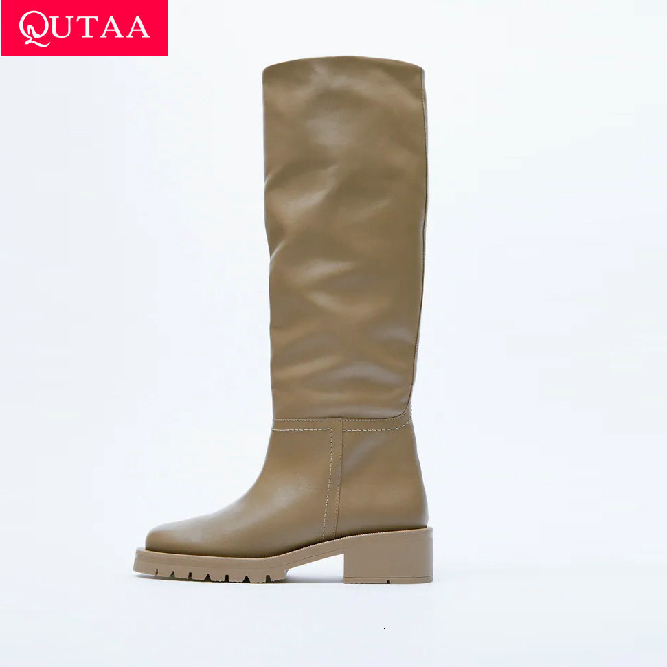 Boots QUTAA INS Fashion Women Knee High Full Cow Leather Warm Flats Thick Heels Motorcycle Woman Lady Shoes 34-43 221114, Apricot(dl)
Boots QUTAA INS Fashion Women Knee High Full Cow Leather Warm Flats Thick Heels Motorcycle Woman Lady Shoes 34-43 221114, Apricot(dl)