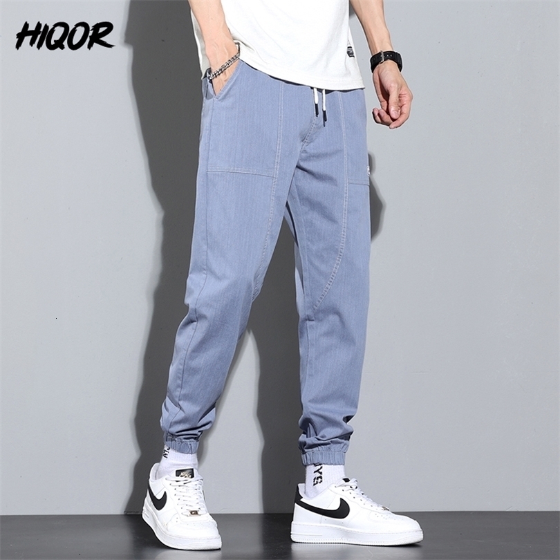 Mens Pants Jean Jogger Harem Pant Men Harajuku Cargo Jeans Cotton Casual Denim Hip Hop Sweatpants Male Trousers 221115