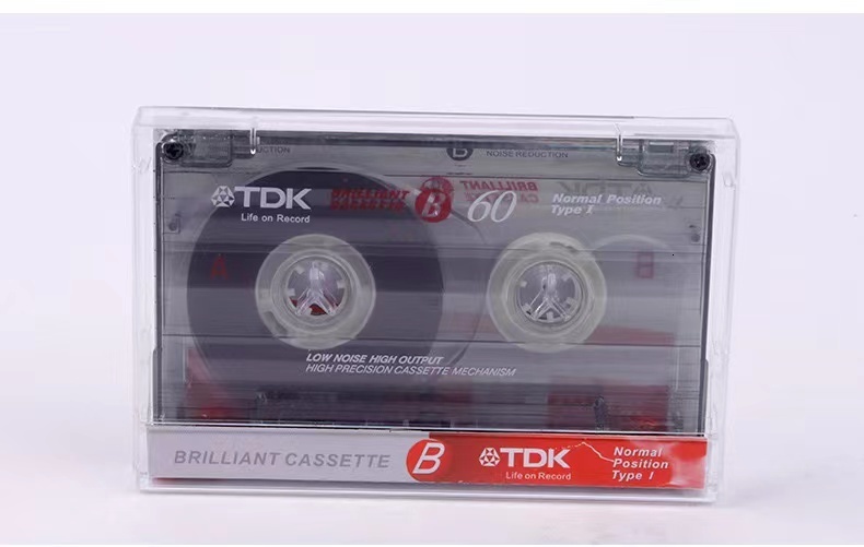 10-Pack Standard Cassette Blank Tapes: 60-Minute Empty Magnetic Audio Tape for Speech, Music Recording dh3628137