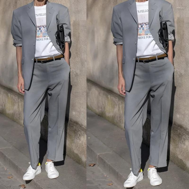 Women's Two Piece Pants Grey Women Suits 2 Pieces Deep V Neck Streetwear Casual Daily Jacket Single Breasted Chic Custom Made Blazer, Black
Women's Two Piece Pants Grey Women Suits 2 Pieces Deep V Neck Streetwear Casual Daily Jacket Single Breasted Chic Custom Made Blazer, Black