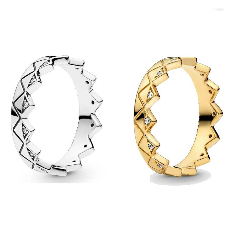 Cluster Rings Authentic 925 Sterling Silver Sparkling Exotic Crown With Crystal Ring For Women Wedding Party Europe Fashion Jewelry
Cluster Rings Authentic 925 Sterling Silver Sparkling Exotic Crown With Crystal Ring For Women Wedding Party Europe Fashion Jewelry