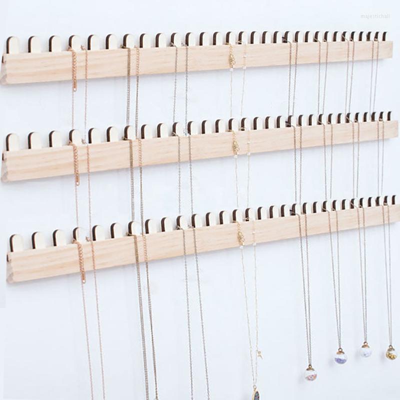 Jewelry Pouches Necklace Display Stand Earring Ring Natural Wooden Hanger Storage Holder Rack Shop Wall Mounted Decoration
Jewelry Pouches Necklace Display Stand Earring Ring Natural Wooden Hanger Storage Holder Rack Shop Wall Mounted Decoration