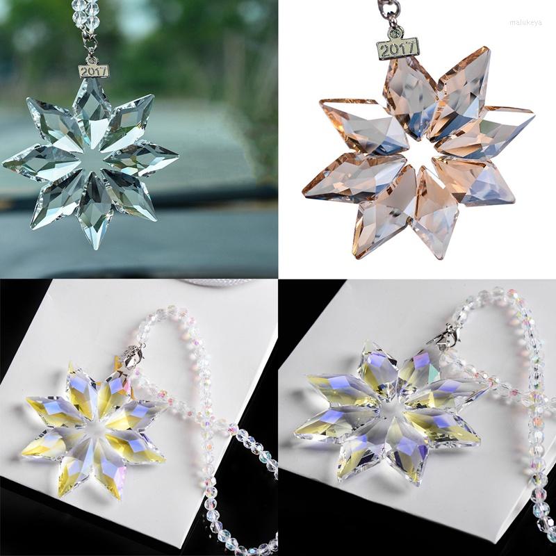 Interior Decorations Car Rear View Mirror Ornament Pendant Crystal Octagonal Snowflake Decoration Christmas
Interior Decorations Car Rear View Mirror Ornament Pendant Crystal Octagonal Snowflake Decoration Christmas