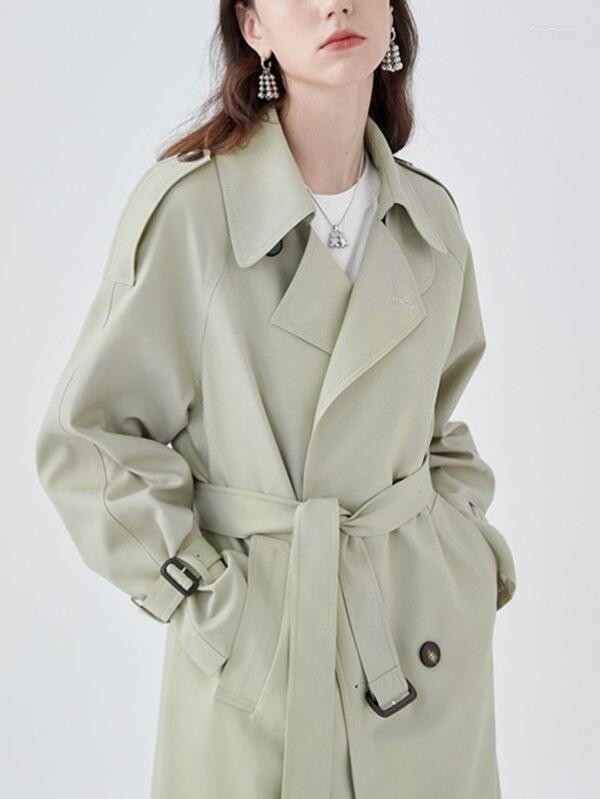 Women's Trench Coats 2022 Women Coat British Notched Collar Long Sleeve Double Breasted Windbreaker Fashion Premium Texture Outwear P594, Green
Women's Trench Coats 2022 Women Coat British Notched Collar Long Sleeve Double Breasted Windbreaker Fashion Premium Texture Outwear P594, Green