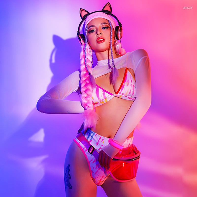 Stage Wear Sexy Women Dj Bikini Nightclub Pole Dance Clothing Suit Gogo Leading Dancer Party Club Bar Rave Clothes Outfit BL5285
Stage Wear Sexy Women Dj Bikini Nightclub Pole Dance Clothing Suit Gogo Leading Dancer Party Club Bar Rave Clothes Outfit BL5285
