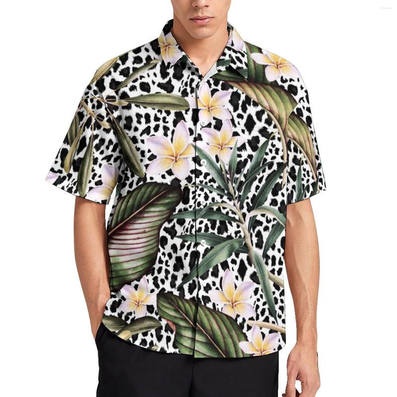 Men's Casual Shirts Palm Leaves Daily Shirt Male Black Leopard Floral Print Blouses Short Sleeve Fashion Oversized, Style-4
Men's Casual Shirts Palm Leaves Daily Shirt Male Black Leopard Floral Print Blouses Short Sleeve Fashion Oversized, Style-4