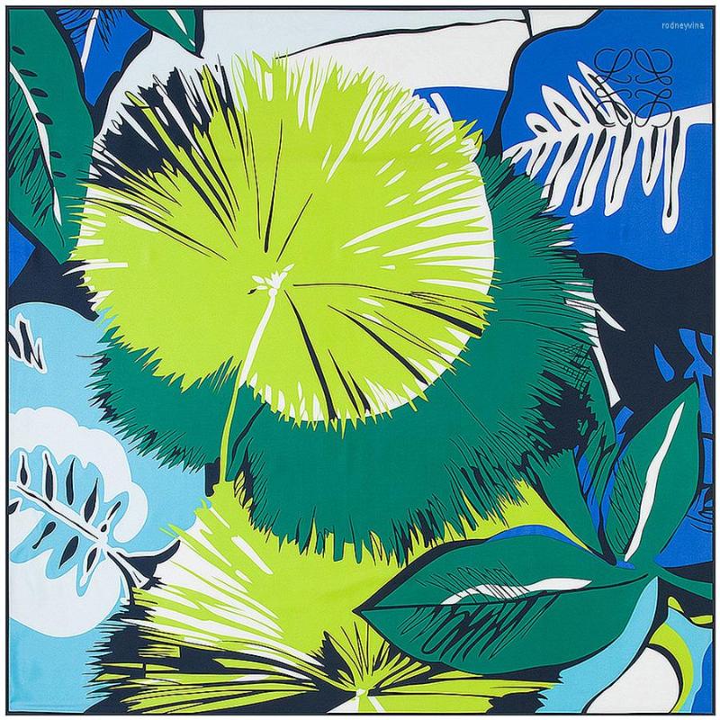 Scarves 130x130cm Square Silk Scarf Green Leaf Plant Printed Women Wraps Hijab NeckerChief Bandana Muslim Headscarf
Scarves 130x130cm Square Silk Scarf Green Leaf Plant Printed Women Wraps Hijab NeckerChief Bandana Muslim Headscarf
