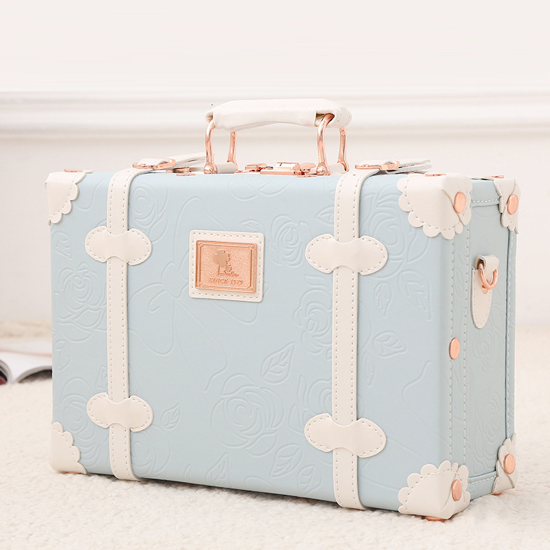 Suitcases Vintage Floral PU Rolling Luggage sets 13"inch Women Cute Trolley Suitcase Travel Bag Carry ons with Universal Wheels 221114
Suitcases Vintage Floral PU Rolling Luggage sets 13"inch Women Cute Trolley Suitcase Travel Bag Carry ons with Universal Wheels 221114