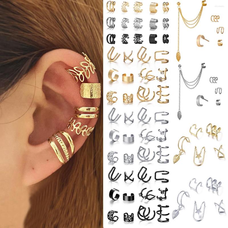 Backs Earrings 12PC Creative Gold Color Leaves Clip For Women Men Simple C Ear Cuff No Piercing Set Trend Jewelry Gift
Backs Earrings 12PC Creative Gold Color Leaves Clip For Women Men Simple C Ear Cuff No Piercing Set Trend Jewelry Gift