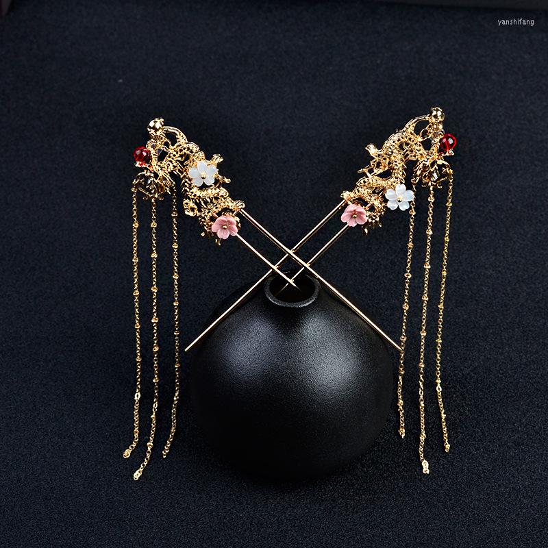 Hair Clips Delicate Tassle Dragon Flower Sticks Step Rocker Ancient Wind Ornament Classic Real Pins Women Jewelry Wholesale
Hair Clips Delicate Tassle Dragon Flower Sticks Step Rocker Ancient Wind Ornament Classic Real Pins Women Jewelry Wholesale