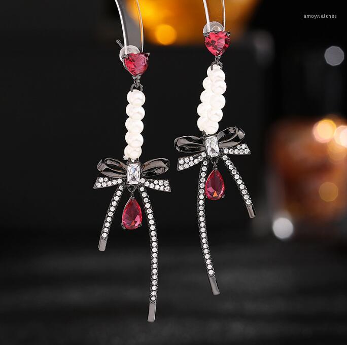 Dangle Earrings Fairy Temperament Love Pearl Drop Niche Design High-end Long Streamer Bow Women Ear Jewelry
Dangle Earrings Fairy Temperament Love Pearl Drop Niche Design High-end Long Streamer Bow Women Ear Jewelry