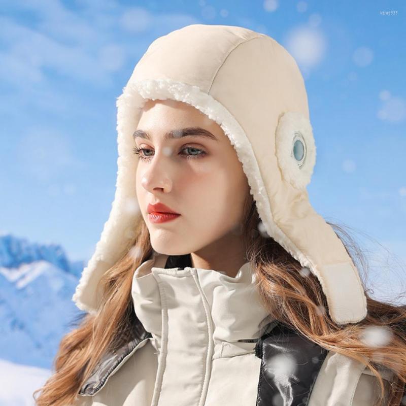 Berets Women's Elegant Winter Trapper Hat Soft Down Cotton Fleece Lining Warm Ear Protection Outdoor Cycling Skating Hiking Bomber, A2
Berets Women's Elegant Winter Trapper Hat Soft Down Cotton Fleece Lining Warm Ear Protection Outdoor Cycling Skating Hiking Bomber, A2