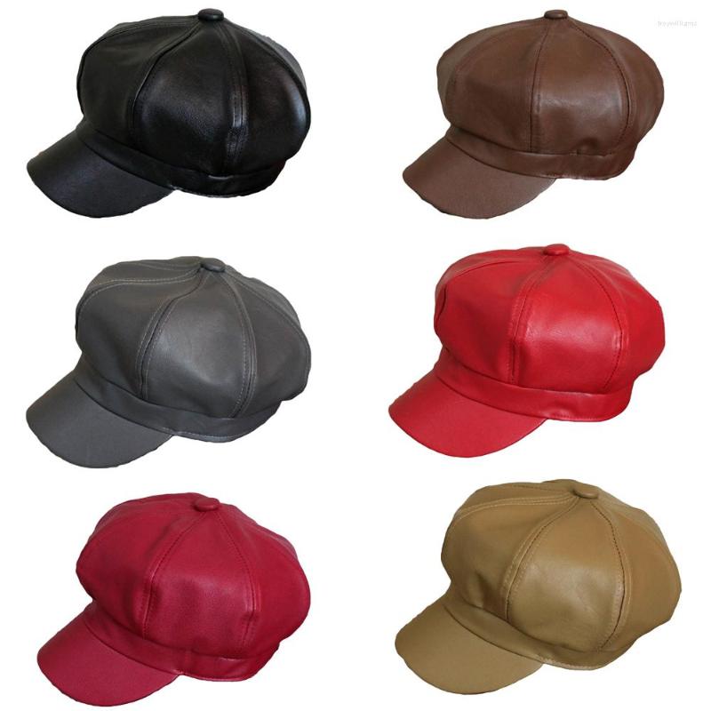Berets Men Women Leather Octagonal Baker Cap Gatsby Sboy Casquette Peaked Cabbie Hat HATCS0044, Khaki
Berets Men Women Leather Octagonal Baker Cap Gatsby Sboy Casquette Peaked Cabbie Hat HATCS0044, Khaki