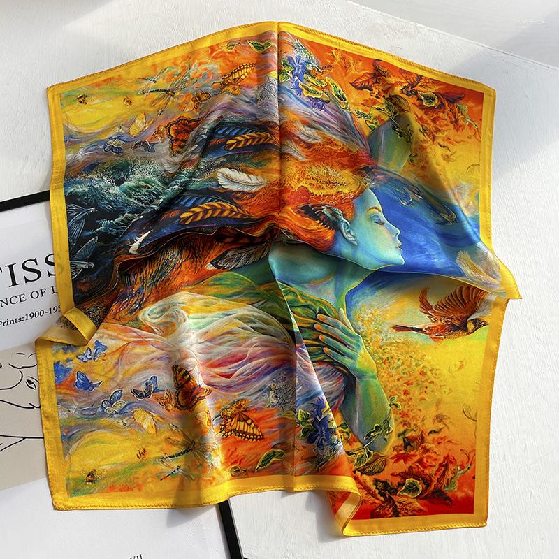 Scarves 2022 European Luxury Brands 53CM Kerchief Fashion Bright Real Silk Neckerchiefs For Women Decorative Mulberry Bandana
Scarves 2022 European Luxury Brands 53CM Kerchief Fashion Bright Real Silk Neckerchiefs For Women Decorative Mulberry Bandana