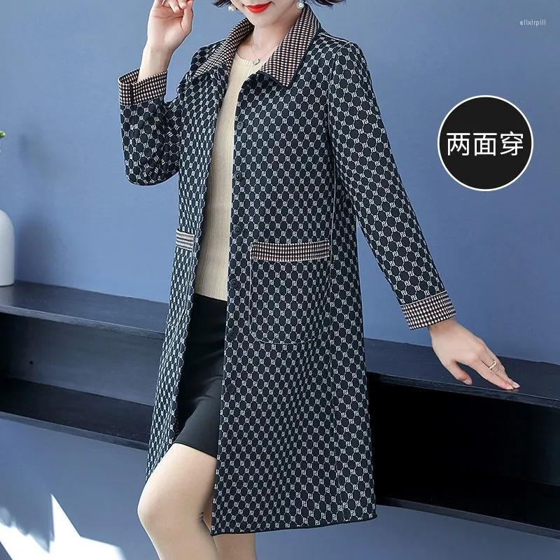 Women's Trench Coats Mother's Coat Women's Spring And Autumn Fashion Jacket Middle-Aged Elderly Female's Two-Sided Windbreaker, Khaki
Women's Trench Coats Mother's Coat Women's Spring And Autumn Fashion Jacket Middle-Aged Elderly Female's Two-Sided Windbreaker, Khaki