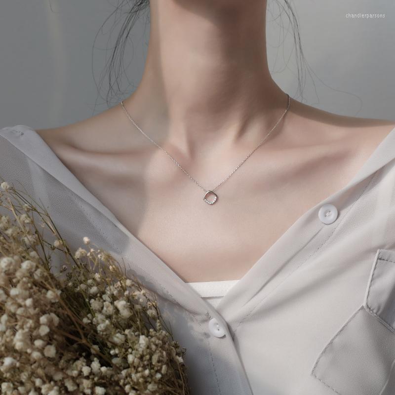 Chains Geometric Square Minimalist Silver Color Cubic Zirconia Clavicle Chain Necklace For Women Simple Aesthetic Jewelry SN2408
Chains Geometric Square Minimalist Silver Color Cubic Zirconia Clavicle Chain Necklace For Women Simple Aesthetic Jewelry SN2408