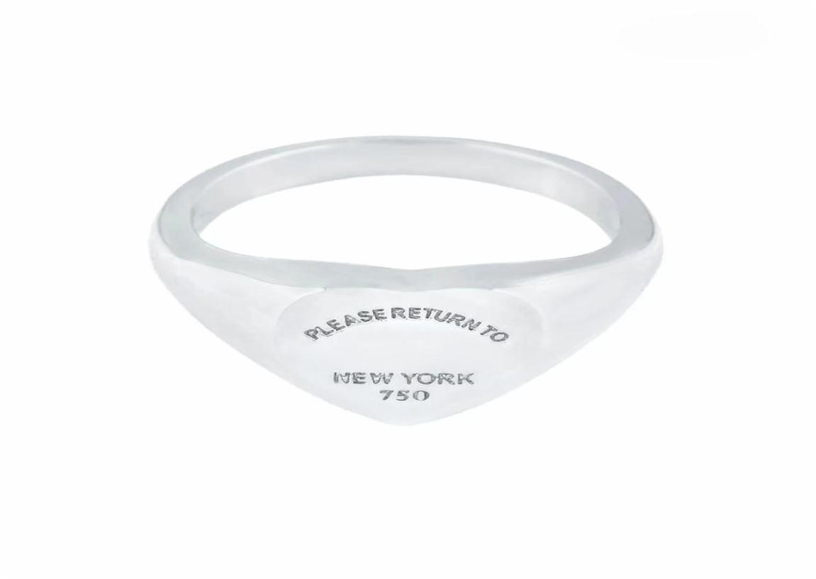 Newest t edition Stainless Women Mens Band ring PLEASE RETURN TO NEW YORK Heart jewelry Rings Gold Silver Rose Color242w6946809
Newest t edition Stainless Women Mens Band ring PLEASE RETURN TO NEW YORK Heart jewelry Rings Gold Silver Rose Color242w6946809