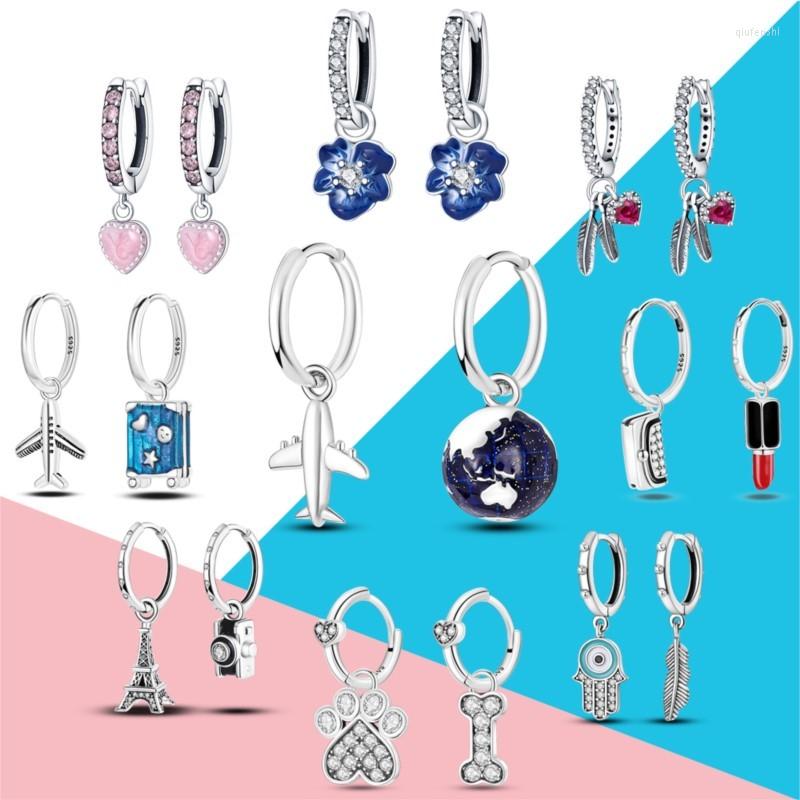 Dangle Earrings 925 Sterling Silver Airplane Lipstick Tower Shape Moon Drop Eardrop For Women Earing Original Fashion Jewelry Gift
Dangle Earrings 925 Sterling Silver Airplane Lipstick Tower Shape Moon Drop Eardrop For Women Earing Original Fashion Jewelry Gift