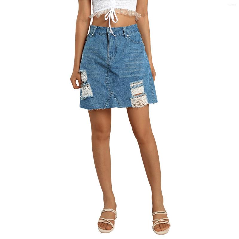Skirts Female Denim Blue Skirt High Waist Wrap Hip With Pockets Ladies Ripped For Summer Autumn /M/L/XL
Skirts Female Denim Blue Skirt High Waist Wrap Hip With Pockets Ladies Ripped For Summer Autumn /M/L/XL