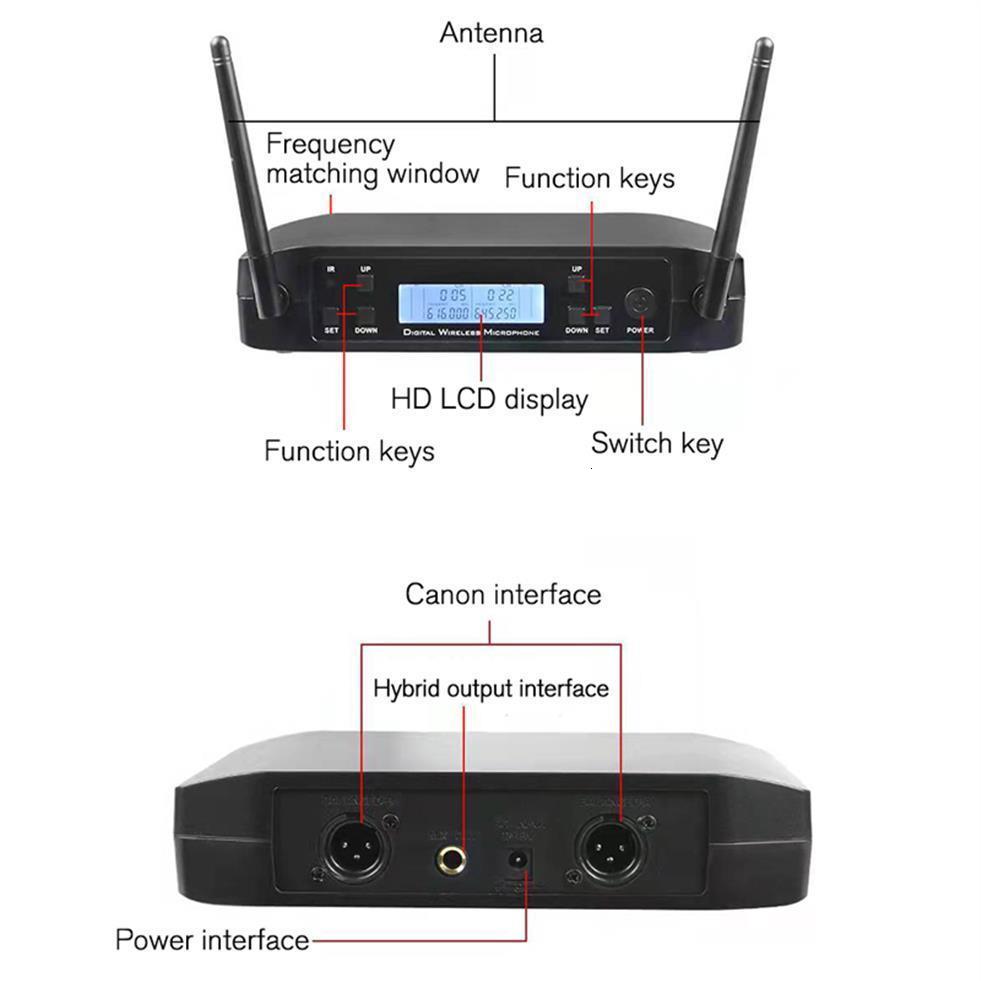 Microphones Microphone Wireless GLXD4 Professional System UHF Dynamic Mic 80M Party Stage Singing Speech Handheld Microphones for Shure 221115