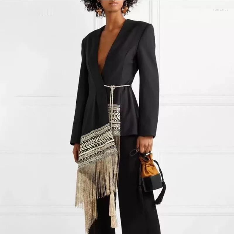 Women's Vests 2022 Designer Niche Spring/Summer Irregular Coat Bohemian Retro Tassel Lace-up Trend Female Fashion Patchwork Coats For Women, Black
Women's Vests 2022 Designer Niche Spring/Summer Irregular Coat Bohemian Retro Tassel Lace-up Trend Female Fashion Patchwork Coats For Women, Black