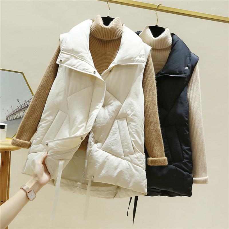 Women's Vests Autumn Winter Women Solid Loose Vest Stand Collar Long Jacket Cotton Padded Casual All-match Bodywarm Sleeveless, Beige
Women's Vests Autumn Winter Women Solid Loose Vest Stand Collar Long Jacket Cotton Padded Casual All-match Bodywarm Sleeveless, Beige