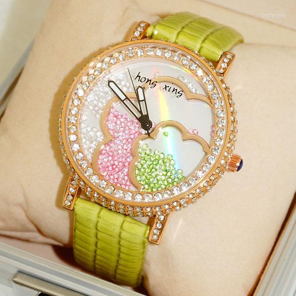 Wristwatches Shsby Ladies Real Leather Colorized Crystal Diamond Rhinestone Watches Women Flower Dress Quartz Wristwatch Girl's Gift, Brown
Wristwatches Shsby Ladies Real Leather Colorized Crystal Diamond Rhinestone Watches Women Flower Dress Quartz Wristwatch Girl's Gift, Brown