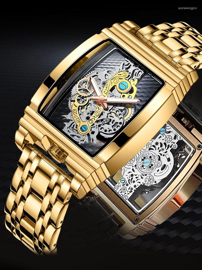 Wristwatches Transparent Quartz Battery Watch For Men Luxury Mechanical Tourbillon Design Hollow Out Gold Skeleton Dial Man Wristwatch Clock, 04
Wristwatches Transparent Quartz Battery Watch For Men Luxury Mechanical Tourbillon Design Hollow Out Gold Skeleton Dial Man Wristwatch Clock, 04
