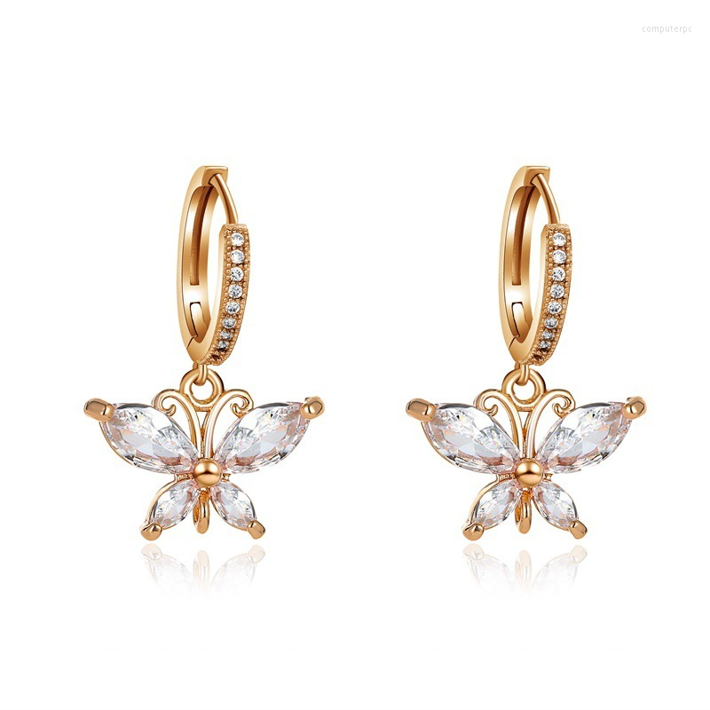 Hoop Earrings Crystal Butterfly Super Flash Zircon For Women Temperament All-match Buckle Girlfriend's Gifts
Hoop Earrings Crystal Butterfly Super Flash Zircon For Women Temperament All-match Buckle Girlfriend's Gifts