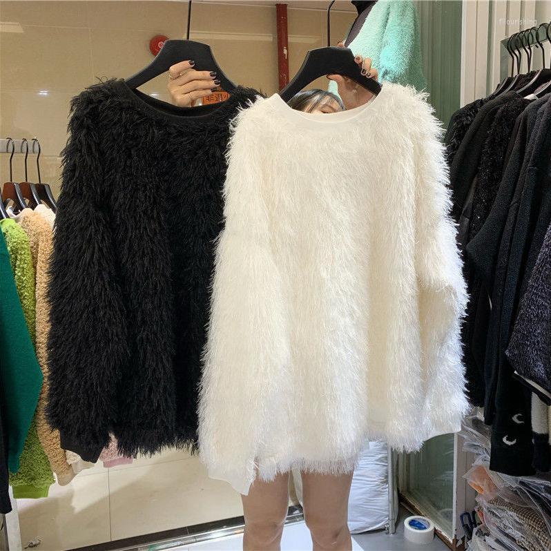 Women' T Shirts Woman Wool Keep Warm Mid-length Sweatshirt Female Fashion Tassel Pullovers Ladies O-neck Long Sleeve Bottomed Coats G492, Black
Women' T Shirts Woman Wool Keep Warm Mid-length Sweatshirt Female Fashion Tassel Pullovers Ladies O-neck Long Sleeve Bottomed Coats G492, Black